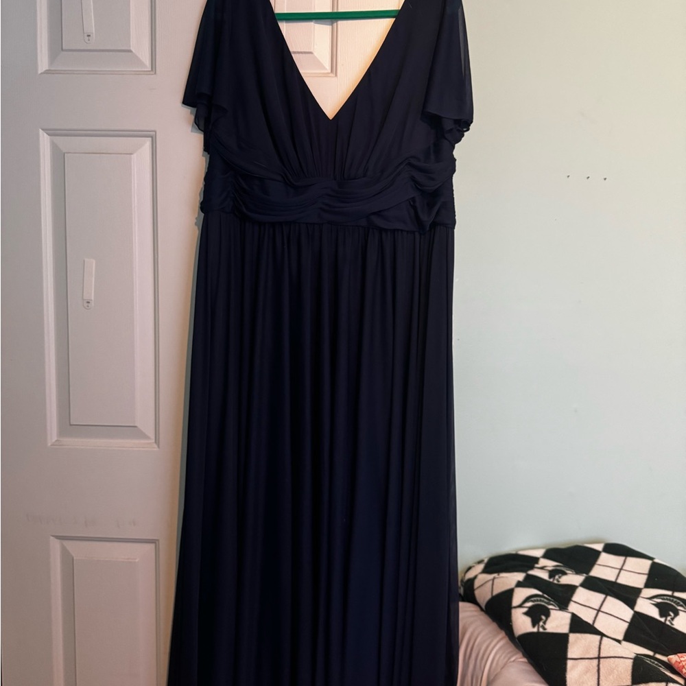 Elegant Navy Blue Women's Dress